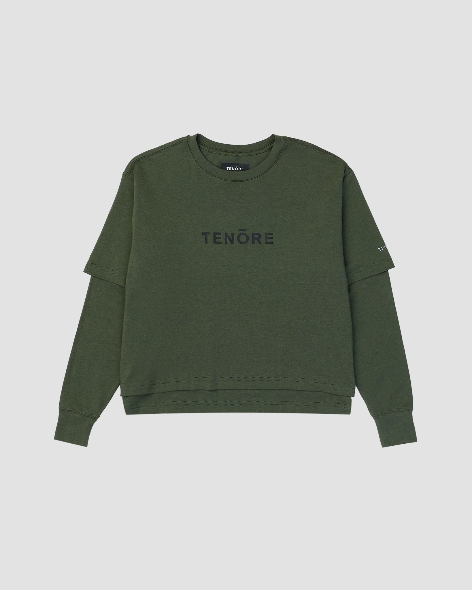 Cropped Double Layer Tee - Image 5