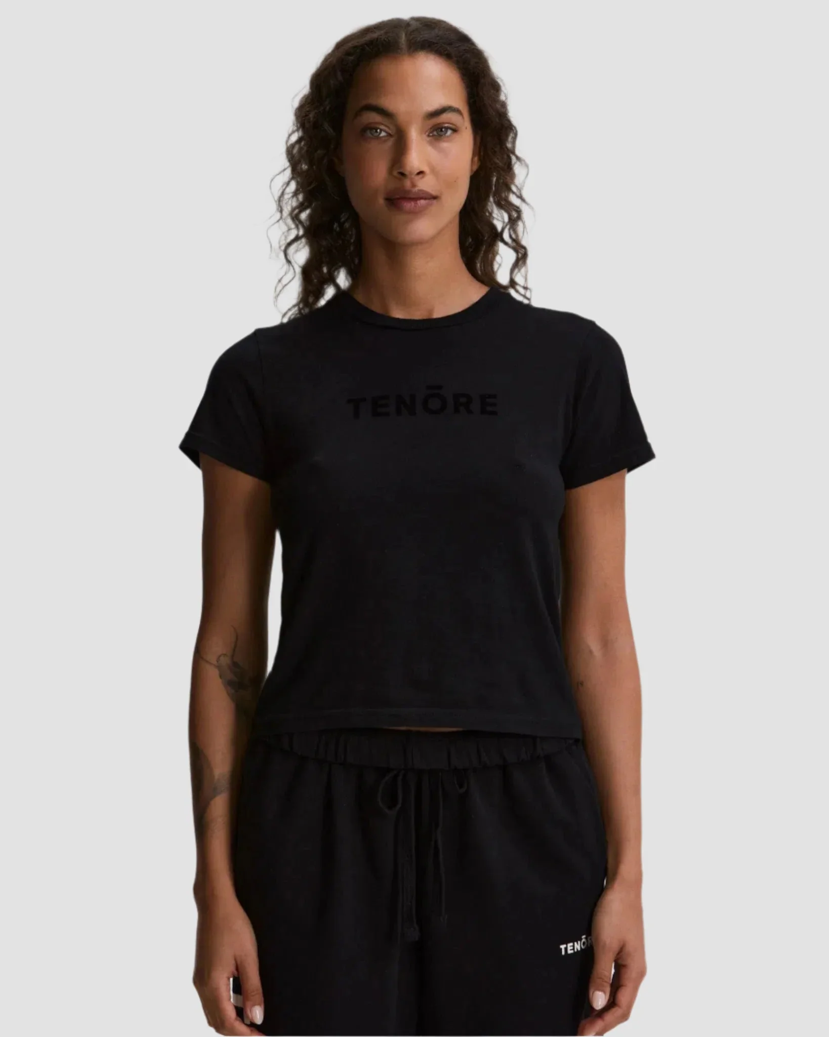 Flock Logo Shrunken Tee
