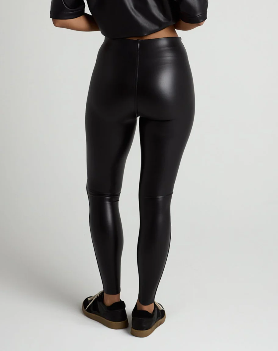 Vegan Leather Leggings - Image 3