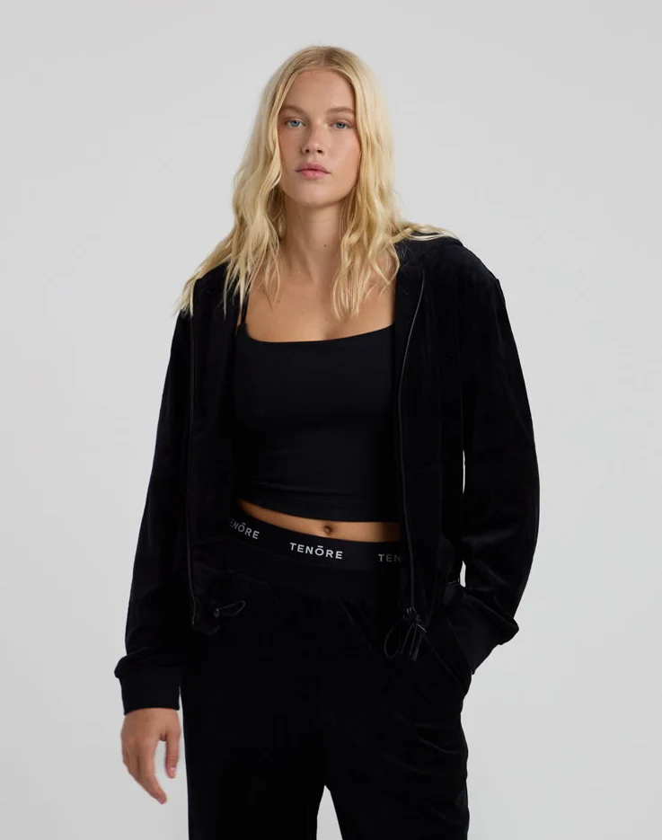 Velour Zip-Up Hoodie - Image 4