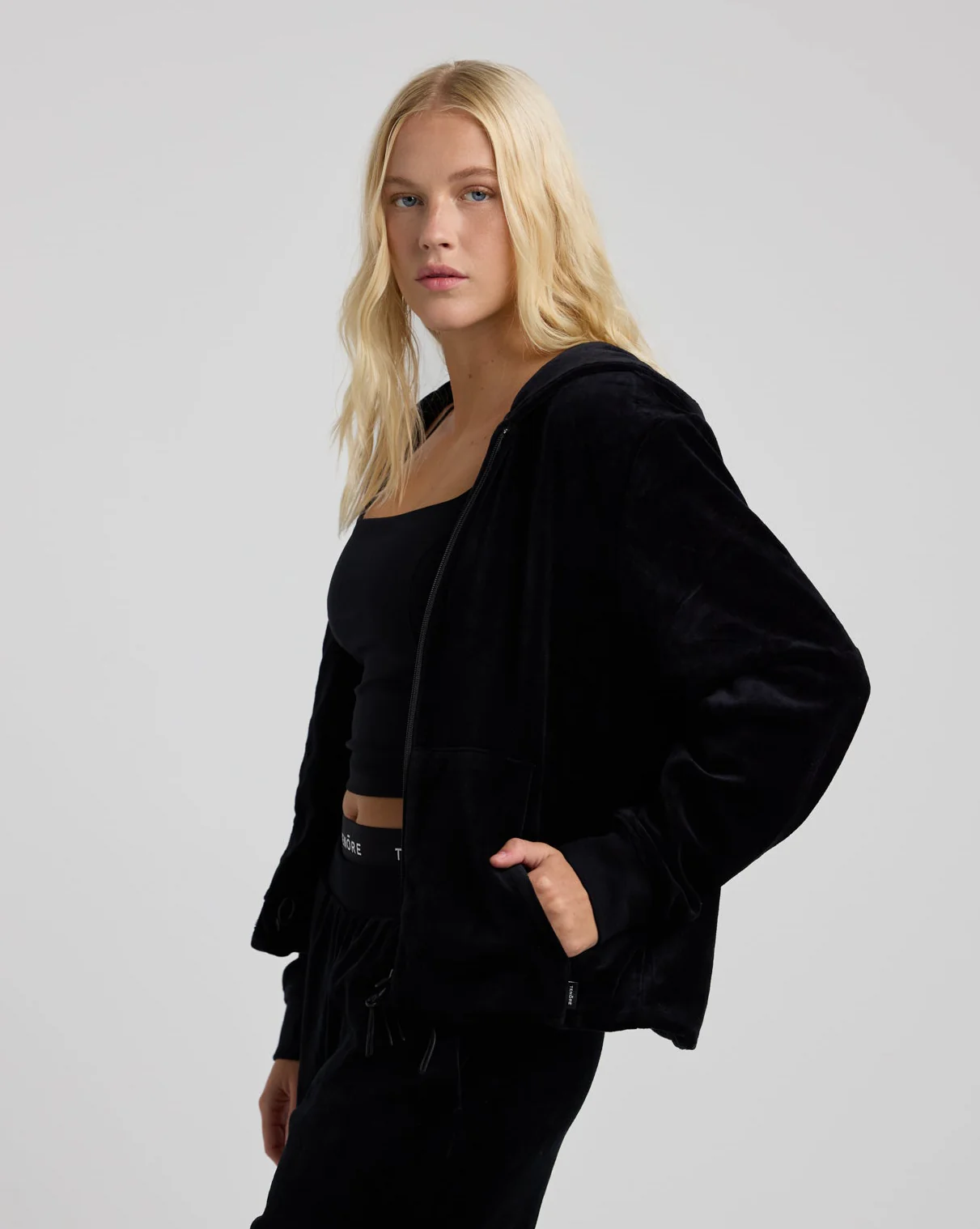 Velour Zip-Up Hoodie - Image 5