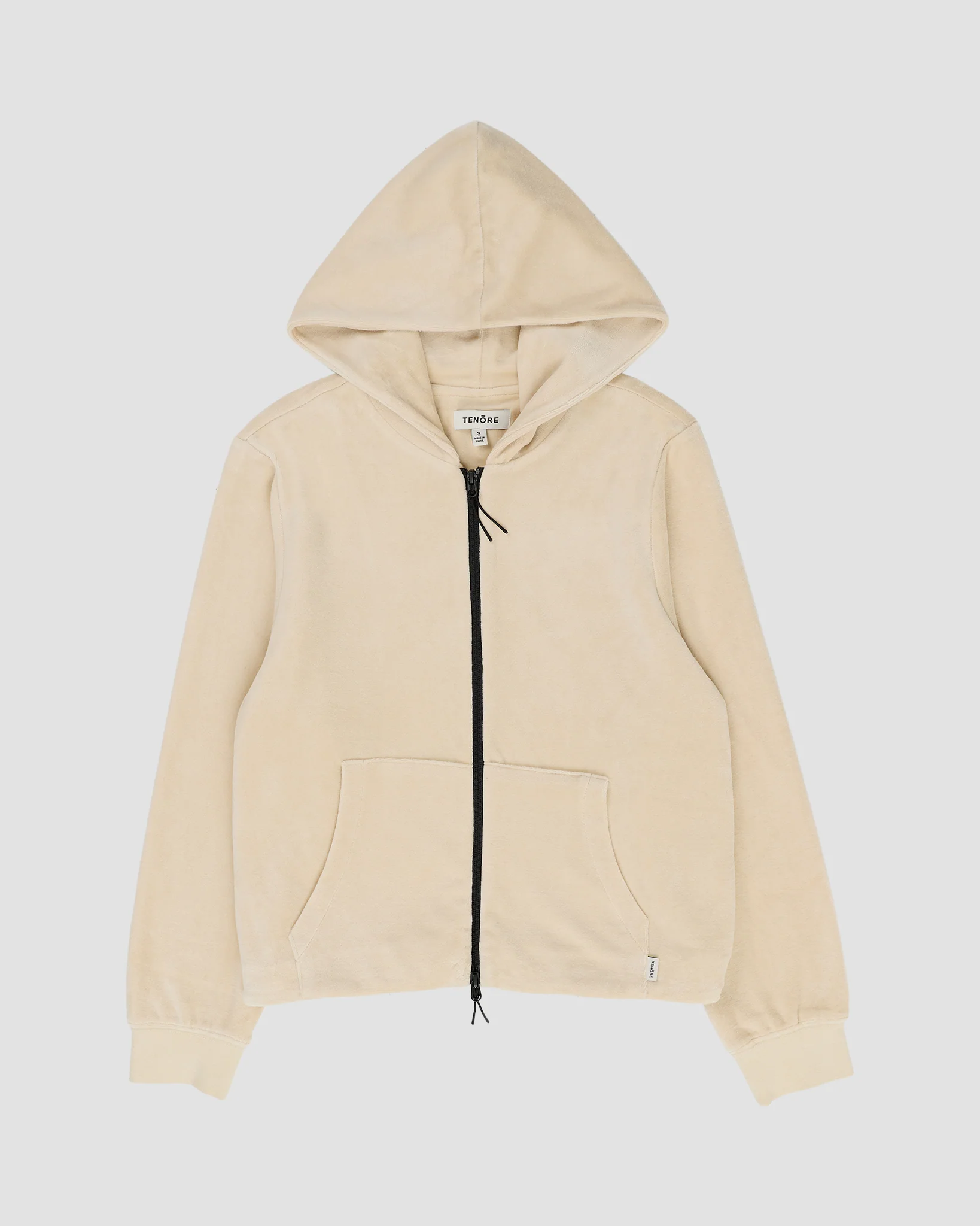 Velour Zip-Up Hoodie
