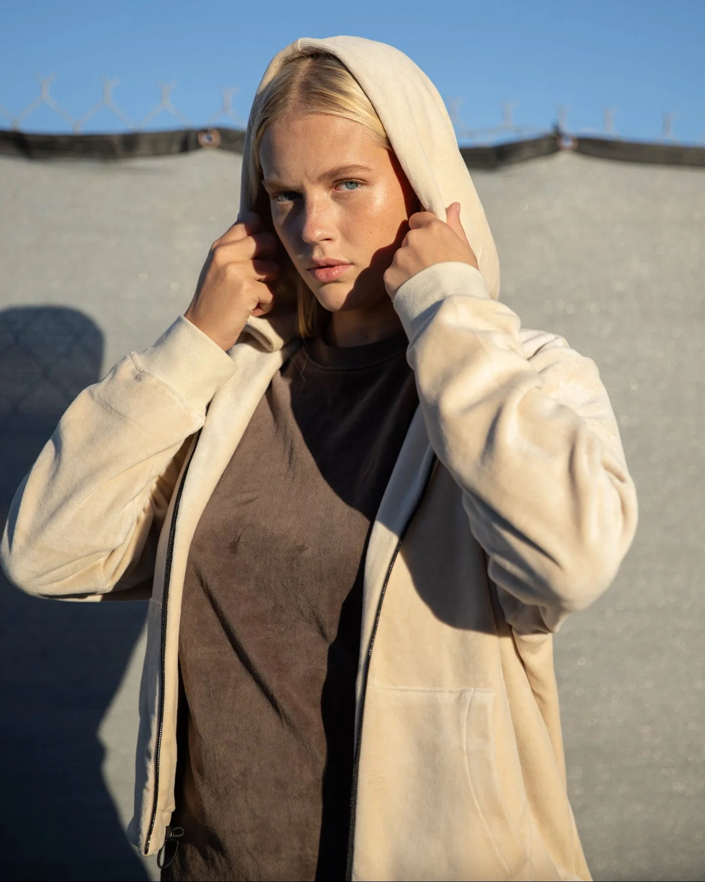 Velour Zip-Up Hoodie - Image 5